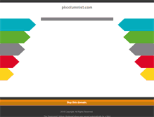 Tablet Screenshot of pkcolumnist.com
